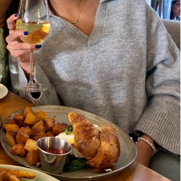 Grey Collared Sweater - Picture 2 of 2